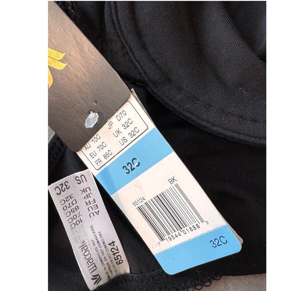 NEW WACOAL MACY’S Black Racerback Underwire Front Close Bra Size 32C - Picture 6 of 7